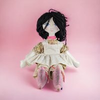 Vintage Handmade Paper Mache Doll, Unique Doll, Artist Doll, Folk Art Doll, Collectible Doll, 25 Inches