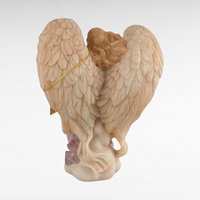 Vintage Roman Seraphim Classics Lydia "Winged Poet" Angel Figurine with Harp