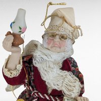 Vintage 1984 Kurt Adler Scrooge Christmas Ornament - 8" A Christmas Carol - Victorian Santa - Large Hanging Ornament