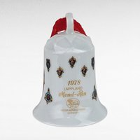 Vintage 1978 Hutschenreuther Annual Christmas Bell - Christmas in Lapland -  Porcelain Bell Ornament