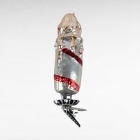 Vintage Inge-Glas Clip-On Candle Christmas Ornament - German Glass Ornament