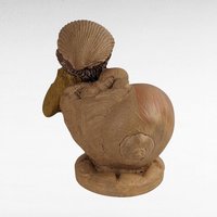 Vintage 1983 Tom Clark Gnome "Sandy" Figurine - Cairn Studio - Collectible Gnome with Seashell - Whimsical Decor