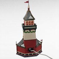 Vintage Department 56 Santa's Lookout Tower - North Pole Series - Christmas Village - Lighted Building - Retired - Collectible