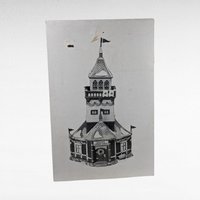 Vintage Department 56 Santa's Lookout Tower - North Pole Series - Christmas Village - Lighted Building - Retired - Collectible