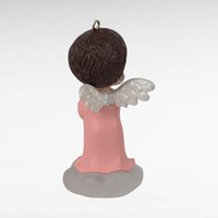 1990 Hallmark Mary's Angels "Rosebud" Ornament, Angel with Candle, Keepsake Ornament