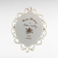 Vintage Lenox Winter Greetings Cardinal Ornament | Porcelain Christmas Ornament | Catherine McClung | Collectible Lenox