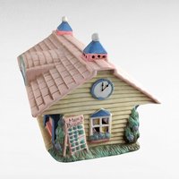 Vintage Midwest Cottontail Lane Station Lighted House | Easter Village Decor | Spring Decor | Ceramic House