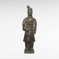 Vintage Chinese Terracotta Warrior Figurines, Ancient History Decor, Asian Art, Collectible Gift