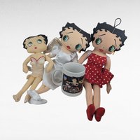 Vintage Betty Boop Lot - Motorcycle Mug, Nurse Plush, Angel Doll, Birthday Betty - Collectible