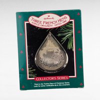 Vintage Hallmark 9 of the 12 Days of Christmas Ornament Lot - 90s Acrylic Keepsake Ornaments with Boxes