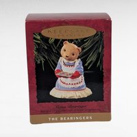 Vintage Hallmark The Bearingers Ornament Lot - 6 Piece Set with Boxes - Collectible Christmas Ornaments