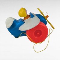 1980 Fisher-Price Little People Airplane with Pull Toy, Vintage Toys, Collectible Toys, Little People, Gift for Kids, Retro Toys