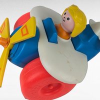 1980 Fisher-Price Little People Airplane with Pull Toy, Vintage Toys, Collectible Toys, Little People, Gift for Kids, Retro Toys
