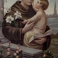 Vintage Framed Saint Anthony of Padua Print, Religious Art, Catholic Gift, Devotional Image, Framed Print, Wall Decor