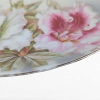 Vintage PV Vessra Germany Floral Plate, Hand-Painted Rose Design, 11" Handled Dresser Tray, Vanity Tray, Gift for Her, Shabby Chic Decor