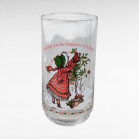 1982 Coca Cola Holly Hobbie Christmas Glasses, Vintage Set of 3, Holiday Drinkware, Collectible Coca Cola Glasses, Gift for Nostalgia Lovers