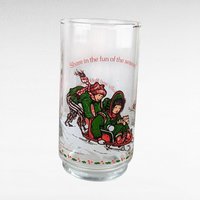 1982 Coca Cola Holly Hobbie Christmas Glasses, Vintage Set of 3, Holiday Drinkware, Collectible Coca Cola Glasses, Gift for Nostalgia Lovers