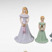 Vintage Enesco Growing Up Girls Figurine Lot, Random Ages,  Ceramic Figurines, Birthday Girls, Collectible Figurines, Gift for Collector
