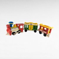 Vintage Fisher Price Little People Train, 3-Piece Train Set, 1973 Little People, Toy Train, Collectible Toy, Preschool Toy