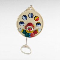 Vintage Clown Musical Pull Toy, Baby Toy, Toddler Toy, Clown Toy, Musical Toy, Developmental Toy