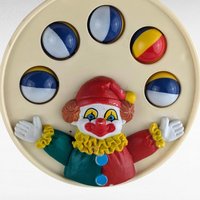 Vintage Clown Musical Pull Toy, Baby Toy, Toddler Toy, Clown Toy, Musical Toy, Developmental Toy