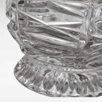 Vintage Crystal Glass Candy Dish with Lid, Clear Glass, Home Decor, Hostess Gift, Candy Jar, Trinket Dish