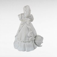 Vintage Dept 56 Christmas Presents Figurine Set, Boy with Train, Girl with Doll, Winter Silhouette, Holiday Decor, Christmas Gift