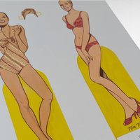 1995 Great Fashion Designs of the Seventies Paper Dolls, Tom Tierney, Complete Set, Vintage Paper Dolls, Gift for Collector