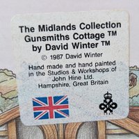 1987 David Winter "Gunsmiths Cottage" | The Midlands Collection | with COA and Box