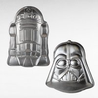 Vintage 1980 Star Wars Cake Pans, R2-D2 & Darth Vader Wilton Pans, Collectible Bakeware, Gift for Star Wars Fans