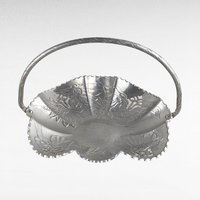 Vintage Aluminum Serving Tray & Plate Set, Hand Wrought Floral Design, Collectible Aluminumware, Gift for Vintage Lovers