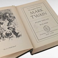 1922 Pudd'nhead Wilson, Mark Twain Complete Works, Antique Hardcover Book, Vintage Literature Gift