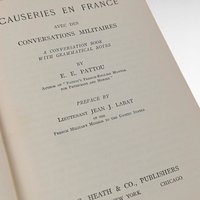 1918 Causeries en France French Conversation Book, Military Conversations, Antique Language Study, Gift for Linguist,Military History Buff