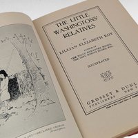 1918 The Little Washingtons' Relatives Book, Lillian Elizabeth Roy, Antique Children's Literature, Gift for Collector