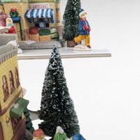Vintage Dickens Collectibles Porcelain Lighted Houses Set, Christmas Village Display, Holiday Decor, Christmas Decoration