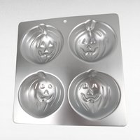 Vintage Wilton Halloween Baking Pans, 1990 & 1995 Pumpkin Cake Pans, Jack O Lantern Treat Pan, Fall Baking, Gift for Baker