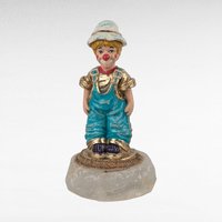 Vintage 2000 Ron Lee Rascal Clown Figurine, 4.5" Collectible Clown, Whimsical Decor, Gift for Clown Collectors