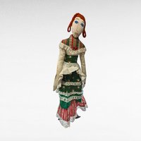Handmade 25" Cloth Doll | Vintage Fabric Doll | Collectible Doll | Handmade Toy | Gift for Doll Collector
