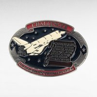 Vintage Space Shuttle Challenger Brass Belt Buckle | NASA Memorabilia | Space Shuttle Collectible | 1986