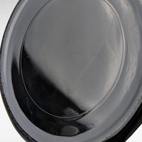 Vintage L.E. Smith Mt. Pleasant Black Glass Bean Pot with Lid | Black Amethyst Glassware |  Collectible Kitchenware | Serving Dish