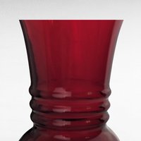 Vintage Anchor Hocking Ruby Red Vase | Royal Ruby Glass | Red Glass Vase | Collectible Glassware | Home Decor