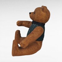 1983 Dept 56 Ted D Bear Jointed Figurine | Ceramic Teddy Bear | Collectible Bear | Vintage Christmas Decor