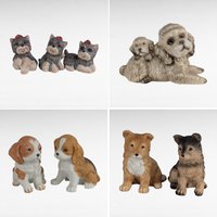 Vintage Dog Figurines, Homco Puppy Figurines, Ceramic Dog Figurines, Yorkie Figurines,  Boy with Puppy Figurine, Gift for Dog Lover