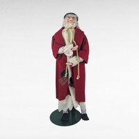 Vintage Dept 56 Scrooge Doll, 19.5" Dickens Caroler Figurine, Collectible Christmas Decor, Gift for Dickens Fan, Holiday Display