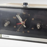Vintage Milovac TR-707 Clock Radio, Analog Alarm, Retro Bedside Radio, Working, Gift for Vintage Electronics Collector