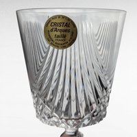 Vintage Crystal D'Arques Wine Glasses, Set of 6, Taille Combourg, 17cl, French Crystal,  Elegant Stemware, Gift for Wine Lovers