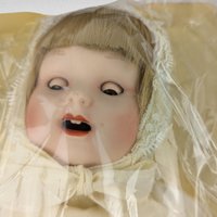 Vintage Avon Gallery Porcelain Doll, Shelburne Museum Collection, Collectible Doll,  Porcelain Doll with Stand, Gift for Doll Collector