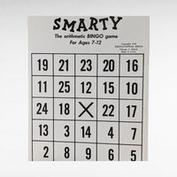 1958 Smarty Smarty Smarty Bingo Game, Vintage Educational Game, Arithmetic Game, Kids Math Game, Family Game, Collectible Game