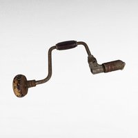 Vintage Ratcheting Hand Drill, Woodworking Tool, Collectible Tool, Man Cave Decor