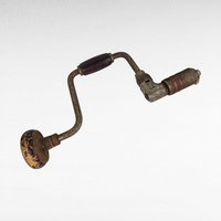 Vintage Ratcheting Hand Drill, Woodworking Tool, Collectible Tool, Man Cave Decor